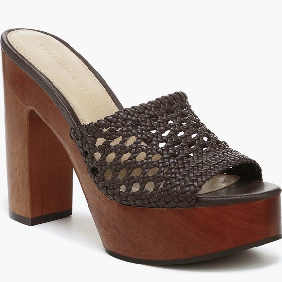Veronica Beard | Guadalupe Platform Sandal | Size 8 | Brown - Picture 13 of 13